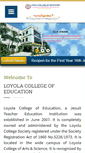 Mobile Screenshot of loyolacollegeofeducation.in